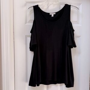 WESTPORT Black Cold Shoulder Top size XL